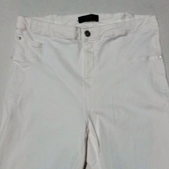 Cenia Convi Skinny Jeans-Size 14-White-Zippered Gusset-Body Shaping-Coastal - Picture 4 of 13
